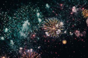 fireworks on night sky
